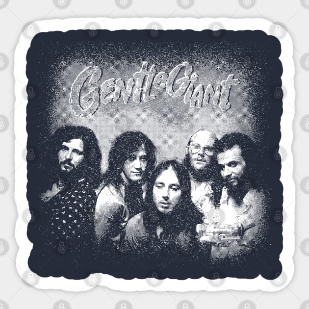 Gentle Giant(Rock band) Sticker by Parody Merch